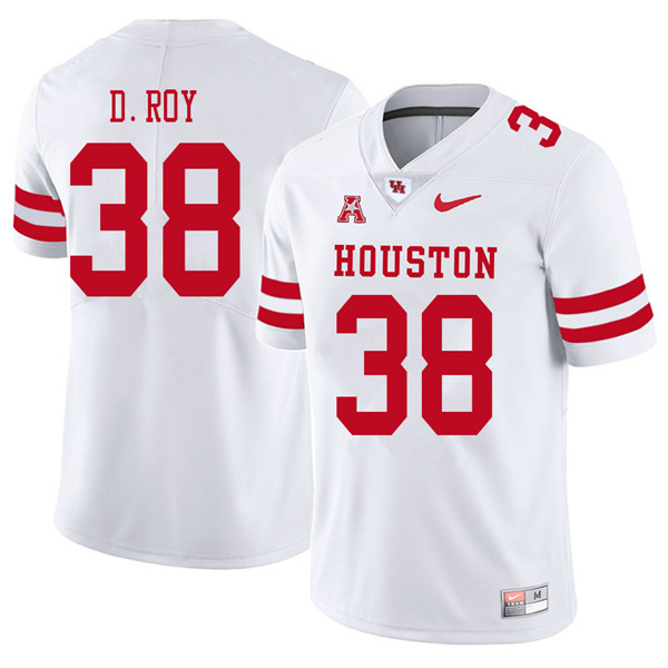 2018 Men #38 Dane Roy Houston Cougars College Football Jerseys Sale-White